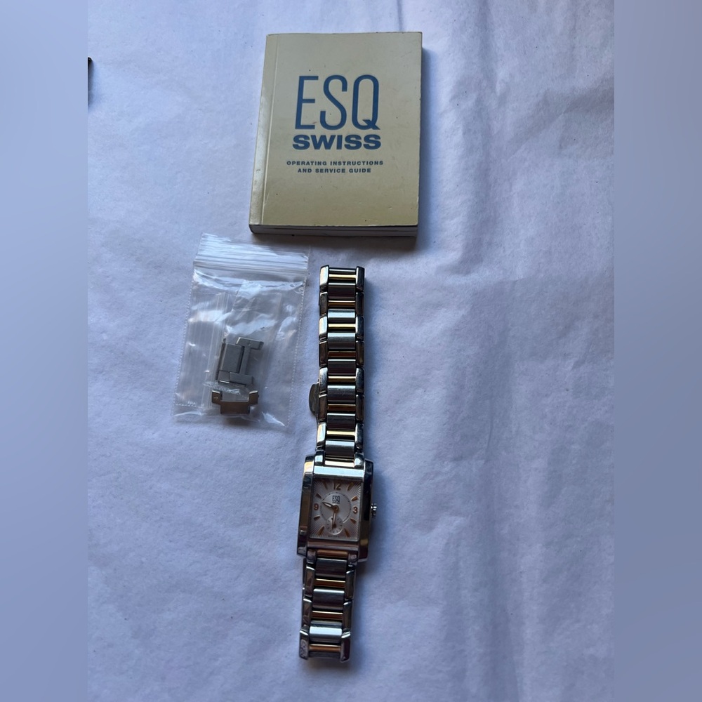 Women’s ESQ Swiss Silver and Gold Tone Watch with Extra Links